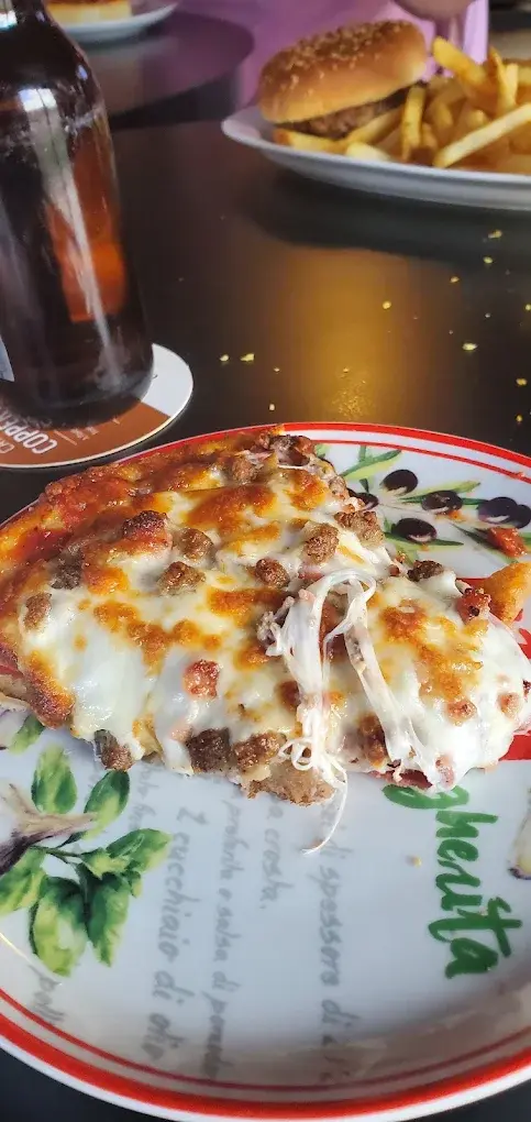 Meat Lovers Pizza with pepperoni, ham, beef, bacon and Italian sausage at DJ's Pizzeria & Lounge in St Albert, AB